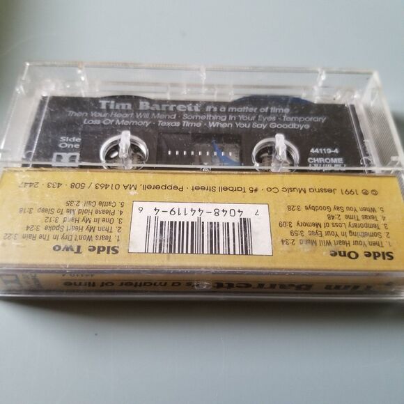 Tim Barrett it's a matter of time cassette tape - Picture 3 of 3